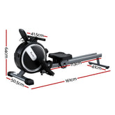 Everfit 16 Level Magnetic Rowing Machine for Home with App Connect Black